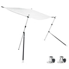 Vidaxl schaduwdoekset t-top 174x205x(115-194) cm wit