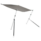 Vidaxl schaduwdoekset t-top 174x205x(115-194) cm antracietkleurig