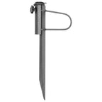 Vidaxl parasolstandaards met pennen 2 st 19x42 cm gegalvaniseerd staal