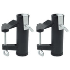 Vidaxl parasolklemmen voor balkon 2 st 25-38 mm staal