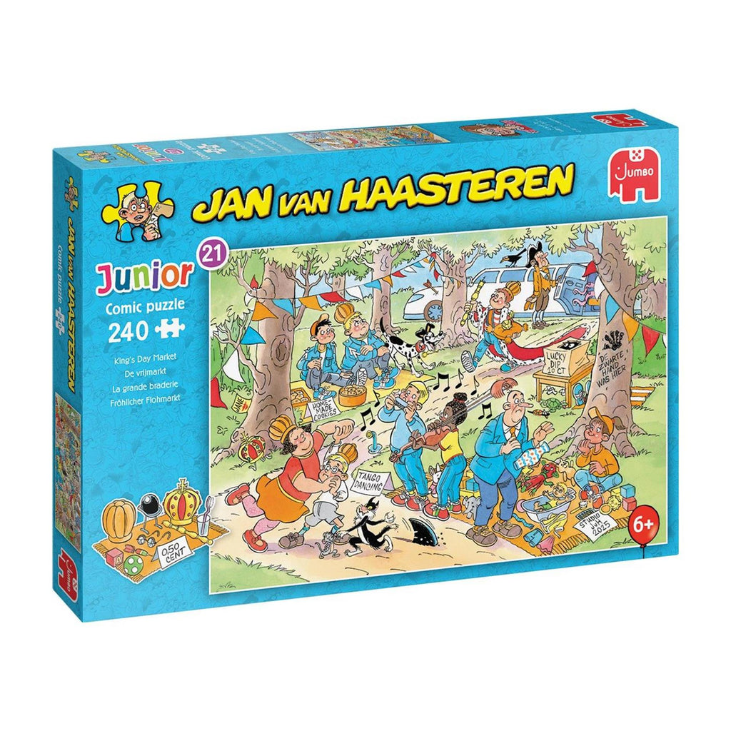 Jumbo jan van haasteren junior puzzel 21 de vrijmarkt 240 stukjes
