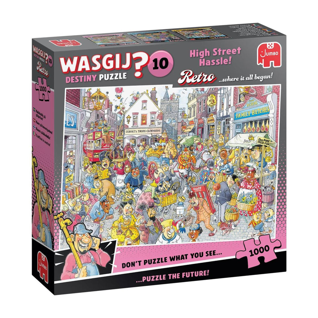 Jumbo - Wasgij retro destiny 10 - chaos in de winkelstraat! - 1000 stukjes puzzel - legpuzzel voor volwassenen