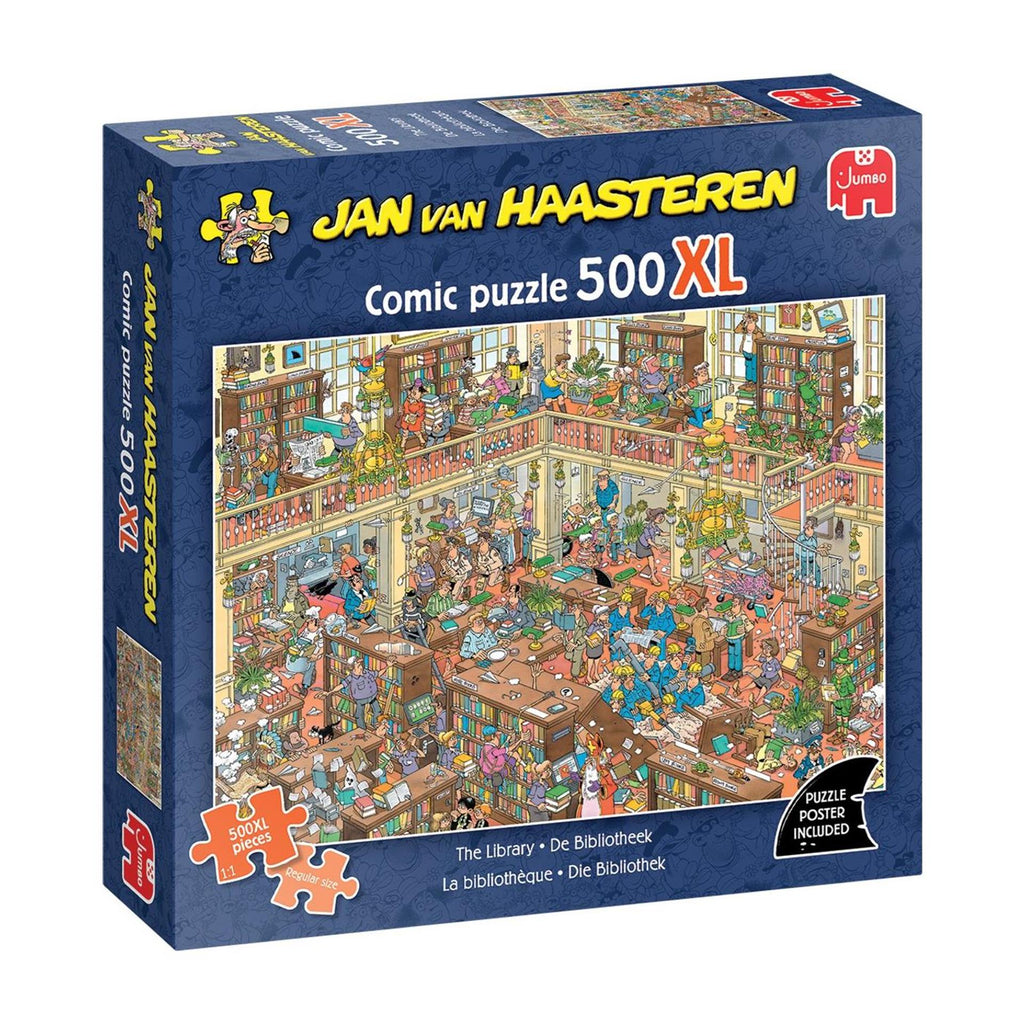 Jumbo - jan van haasteren puzzel 500 bibliotheek xl stukjes