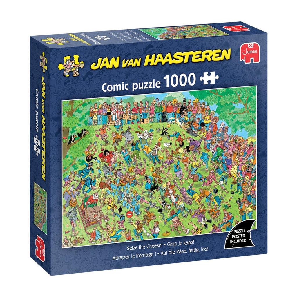 Jumbo - jan van haasteren puzzel titel grijp de kaas! 1000 stukjes