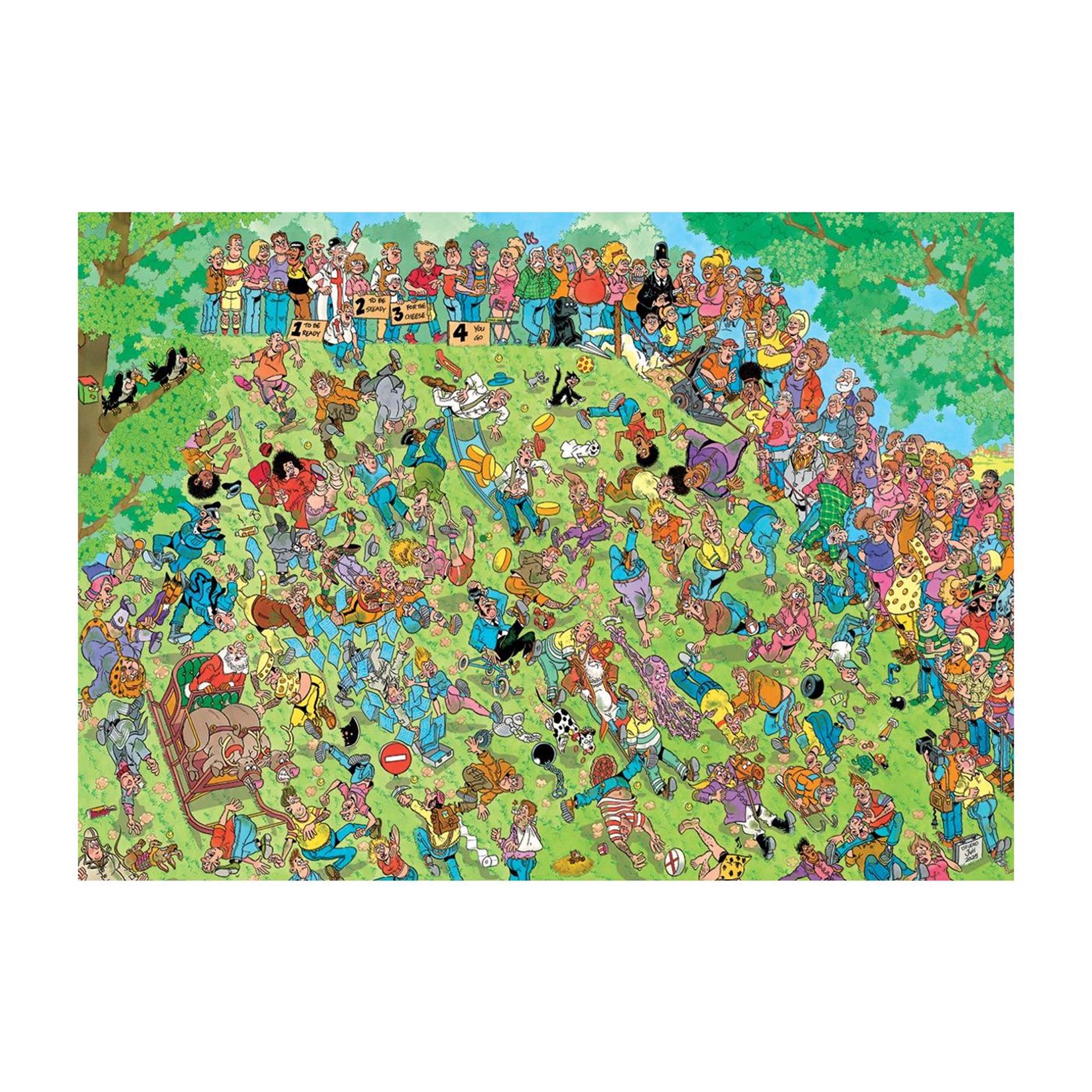 Jumbo - jan van haasteren puzzel titel grijp de kaas! 1000 stukjes