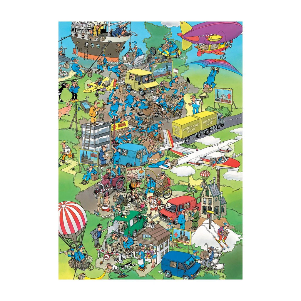Jumbo - jan van haasteren puzzel oldtimers parcel panic 1000 stukjes