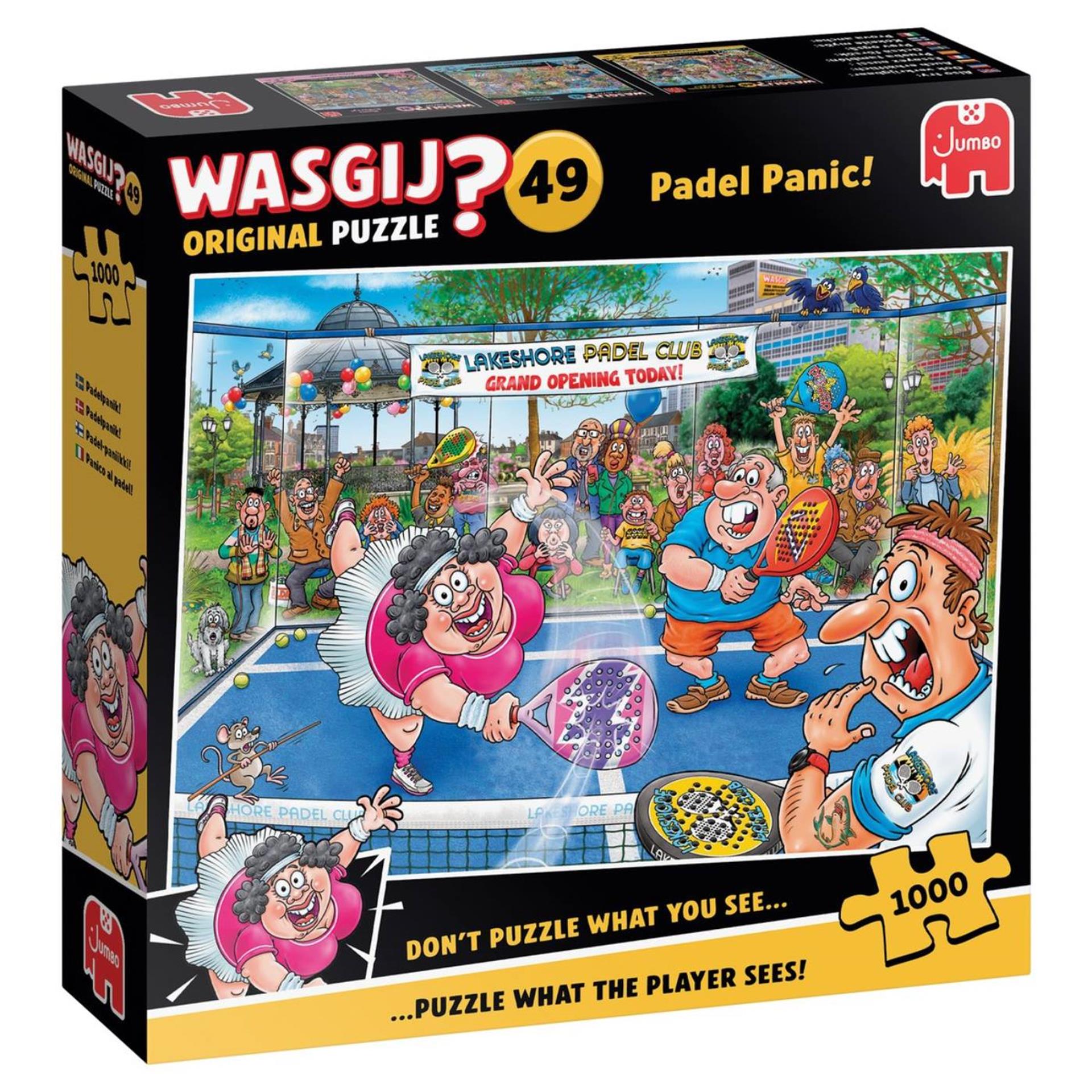 Jumbo - Wasgij original 49 - paniek op de padelbaan! - 1000 stukjes