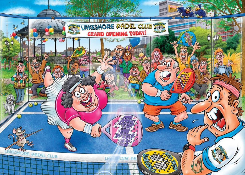 Jumbo - Wasgij original 49 - paniek op de padelbaan! - 1000 stukjes