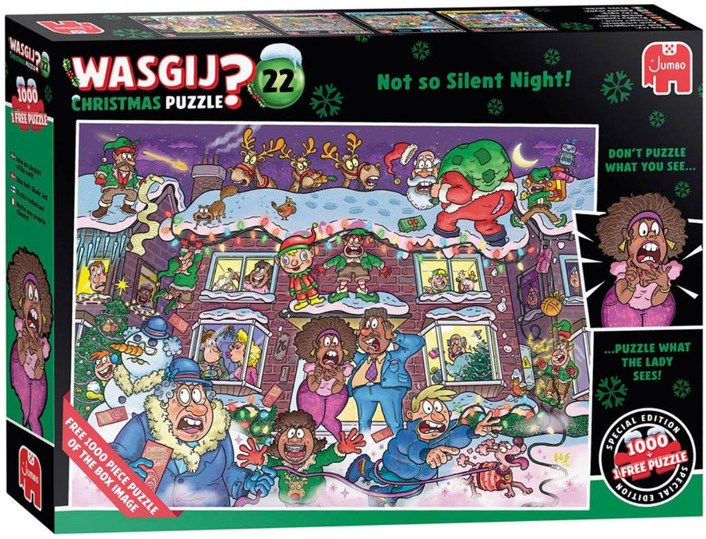 Jumbo wasgij christmas 22 legpuzzel - niet zo'n stille nacht! - 2x1000st.