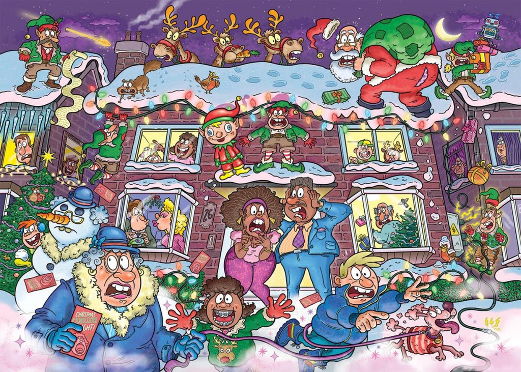 Jumbo wasgij christmas 22 legpuzzel - niet zo'n stille nacht! - 2x1000st.