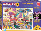 Jumbo - Wasgij junior 4 legpuzzel - alien invasie! - 240st.