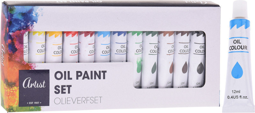 Olieverf, 10x12ml