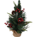 Overige merken decoratie kunst kerstboompje 45 cm groen rood