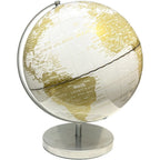 Overige Merken - Overige Merken Wereldbol met licht 26x25x31 cm wit/goud