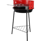 BBQ - BBQ barbecue 33x32x55 cm zwart/rood
