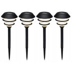 Pro Garden - Garden solar tuinlampen 4 stuks zwart
