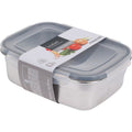 Excellent houseware voorraaddoos 750 ml rvs grijs