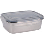 Excellent houseware voorraaddoos 750 ml rvs grijs