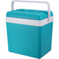 Excellent Houseware - Houseware koelbox 24l 24x34x32 cm turquoise/wit