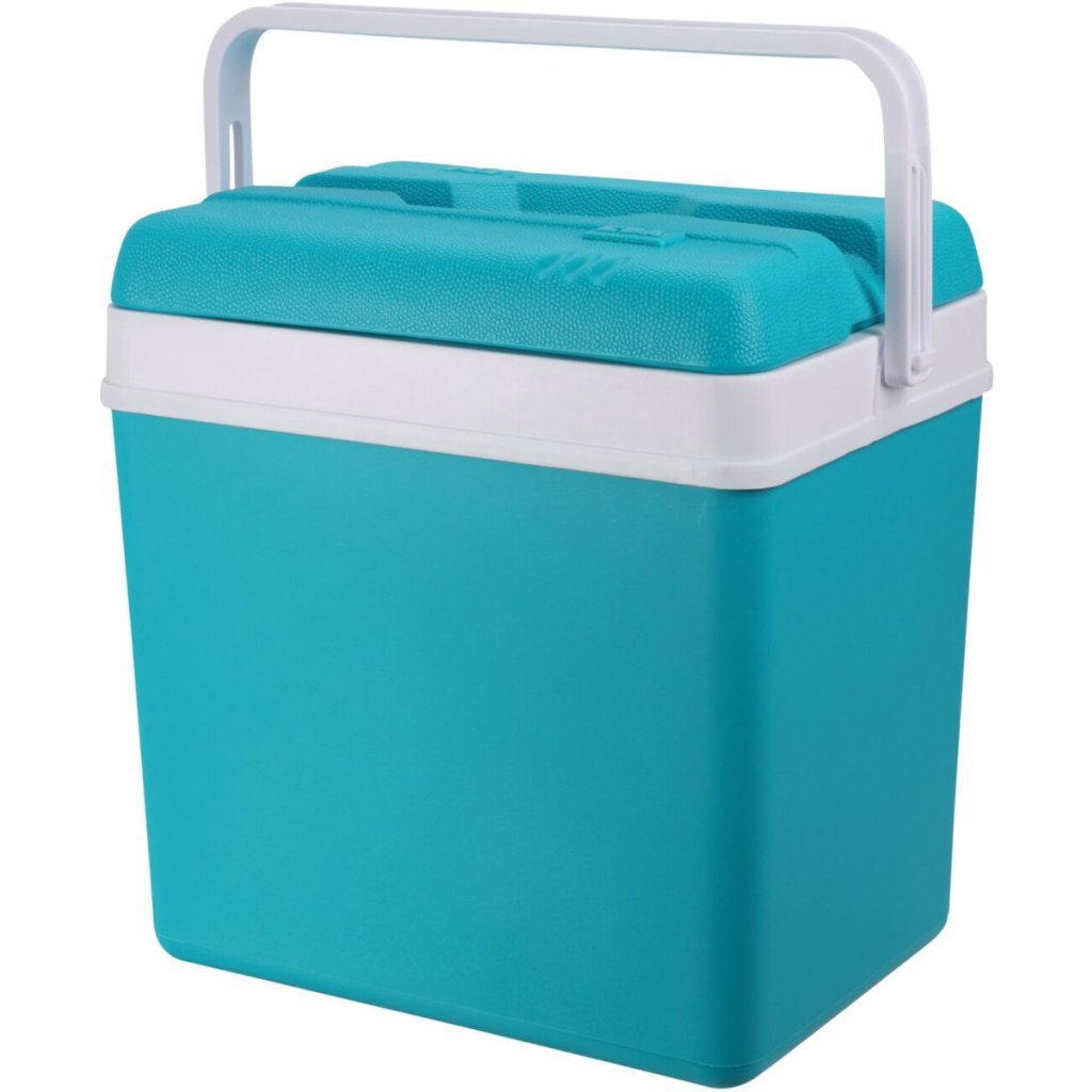 Excellent Houseware - Houseware koelbox 24l 24x34x32 cm turquoise/wit