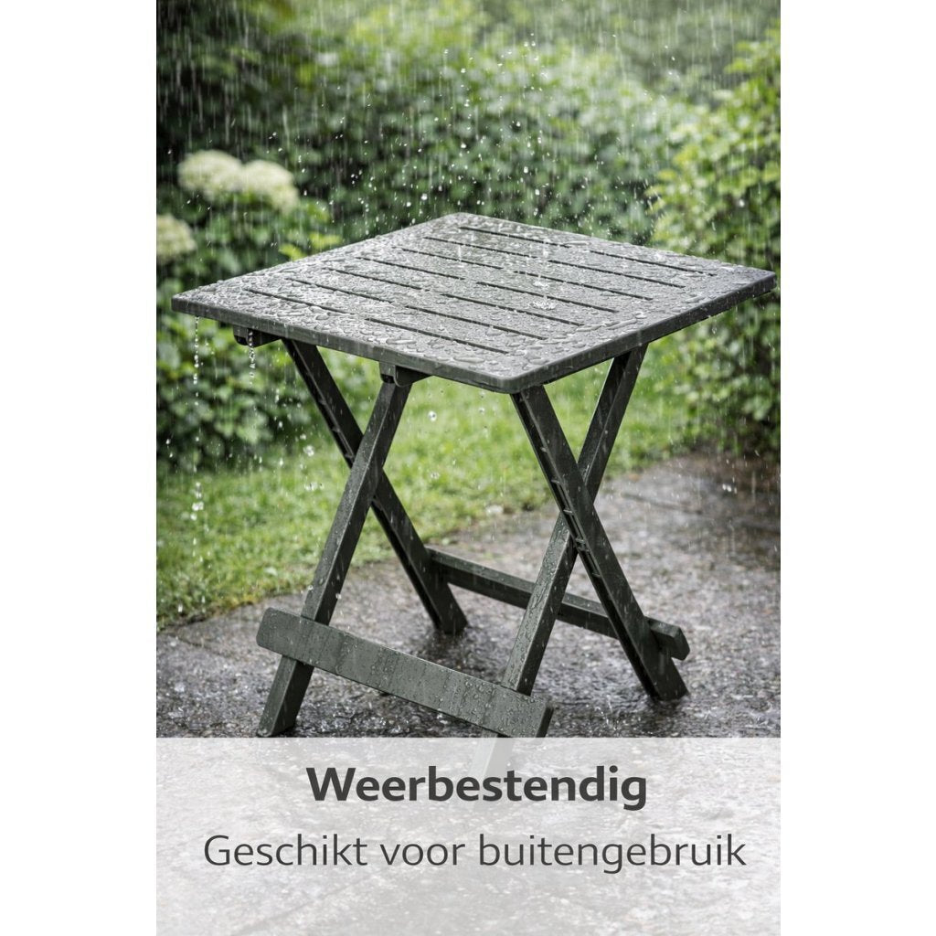 Pro Garden - Garden Campingtafel 50x43x43 saliegroen/kunststof