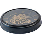 Excellent Houseware - Houseware Analoge wandklok 40 cm goud/zwart