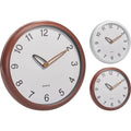 Overige Merken - Overige Merken Analoge wandklok 30 cm bruin/wit