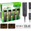 Pro Garden - Garden solar design tuinlampen 4 stuks zwart