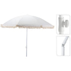 Overige Merken - Overige Merken beach parasol aruba met franjes 180 cm ecru