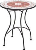 Excellent Houseware - Houseware bistro tafel mozaiek design 72cm hoog & 60cm breed