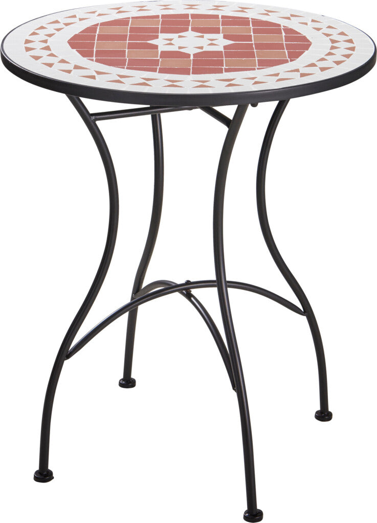 Excellent Houseware - Houseware bistro tafel mozaiek design 72cm hoog & 60cm breed