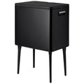 Excellent Houseware - Houseware afvalbak 35l metaal/zwart