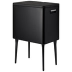 Excellent Houseware - Houseware afvalbak 35l metaal/zwart