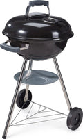 BBQ Collection - BBQ Collection Bbq grill style kogelbarbecue met deksel en wielen houtskool bbq 45cm zwart