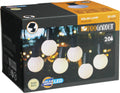 Pro Garden - Garden solar led lichtslinger 20 warm witte lampen 57 meter buitenverlichting op zonne-energie