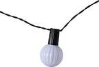 Pro Garden - Garden solar led lichtslinger 20 warm witte lampen 57 meter buitenverlichting op zonne-energie