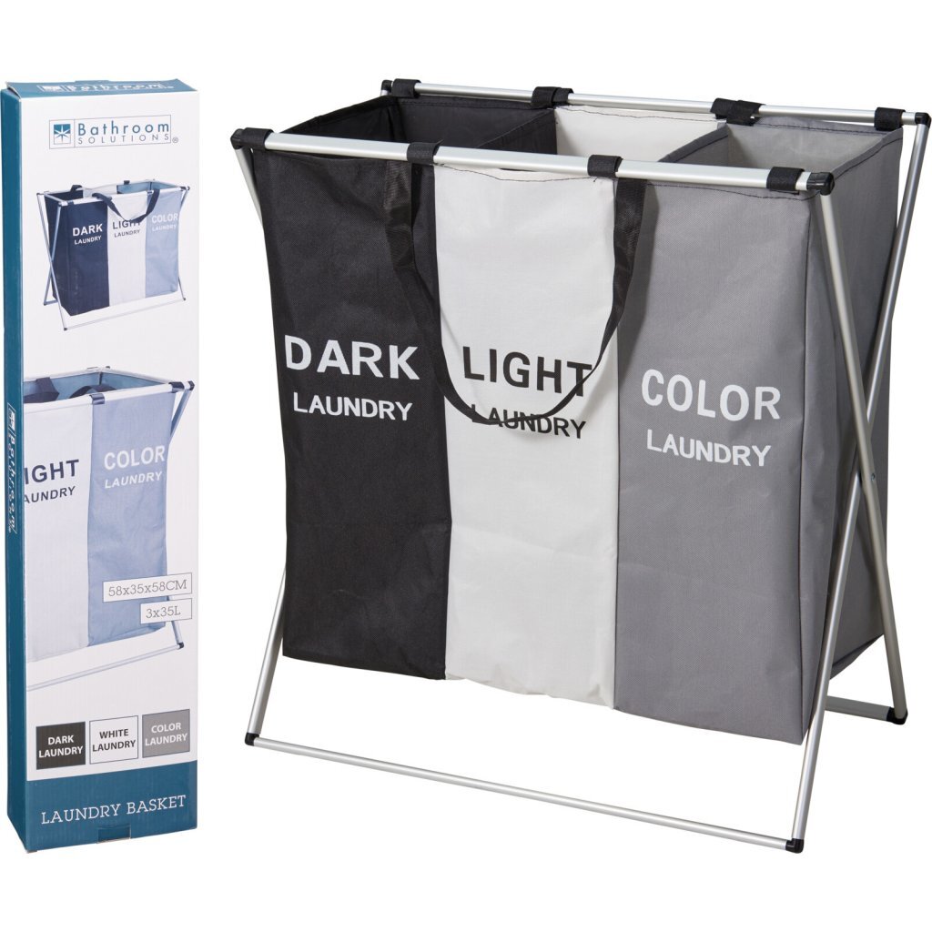 Bathroom Solutions - Bathroom Solutions wasmand 58x40x58 cm polyester