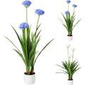 Overige Merken - Overige Merken Kunstplant agapanthus 70x120 cm blauw/wit
