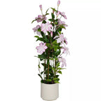 Overige Merken - Overige Merken Kunstplant clematis 98x35 cm groen/roze