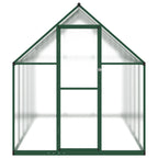 VidaXL Tuinkas met basisframe 334x169x195 cm aluminium groen