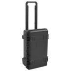 Vidaxl flightcase draagbaar 55x35x22,5 cm pp zwart