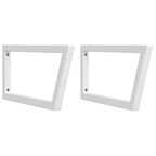 Vidaxl wandbeugels voor wasbak 2 st trapezium staal wit
