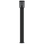 Vidaxl vloerlamp voor buiten 110 cm roestvrijstaal zwart