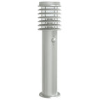 Vidaxl vloerlamp voor buiten met sensor 60 cm roestvrijstaal zilver