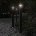 Vidaxl vloerlamp voor buiten met stopcontact 110 cm aluminium zwart