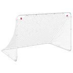Vidaxl voetbaldoel wit 122x81x81 cm staal