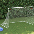 Vidaxl voetbaldoel wit 122x81x81 cm staal