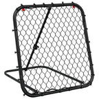Vidaxl voetbalrebounder verstelbaar 84x73x60-80 cm staal zwart