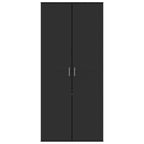 VidaXL Schoenenkast 80x39x178 cm spaanplaat zwart
