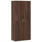 VidaXL Schoenenkast 80x39x178 cm bewerkt hout bruin eikenkleur